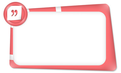 vector frame for any text with quotation mark