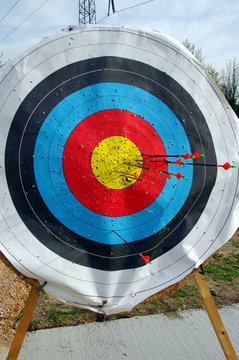 cible de tir a l'arc