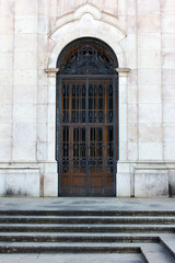Detail of a door, Lisbon, Portugal