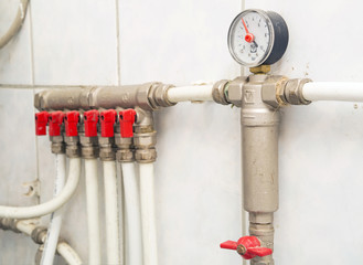 Pipes of heating of a boiler