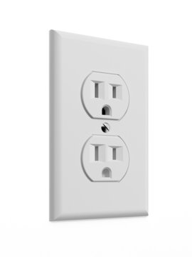 White electrical outlet