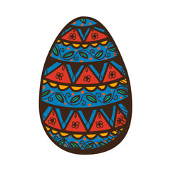 Egg with pattern.