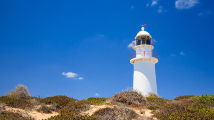 Fototapeta na wymiar Corny Point Lighthouse