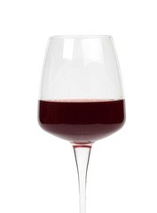 Great full glass of red wine
