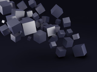 Abstract background  cubes
