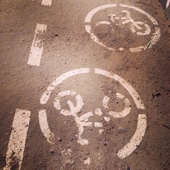 Fototapeta premium bicycle sign