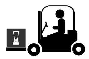 Mixeur dans un monte-charges