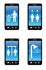 Hygiène dans 4 téléphones mobiles	