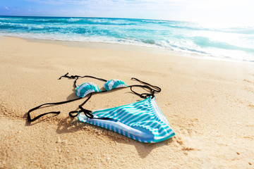 Ocean and women swimsuit