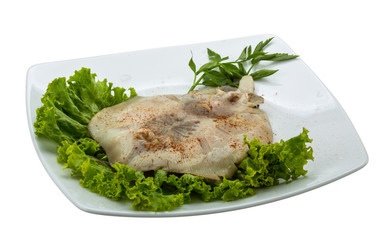 Grilled ray fish