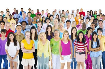 Obraz premium Large Group of Multiethnic People