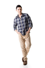 Naklejka premium Asian young man