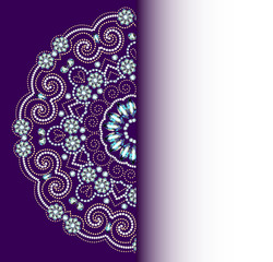 background with lace ornament and place for text.