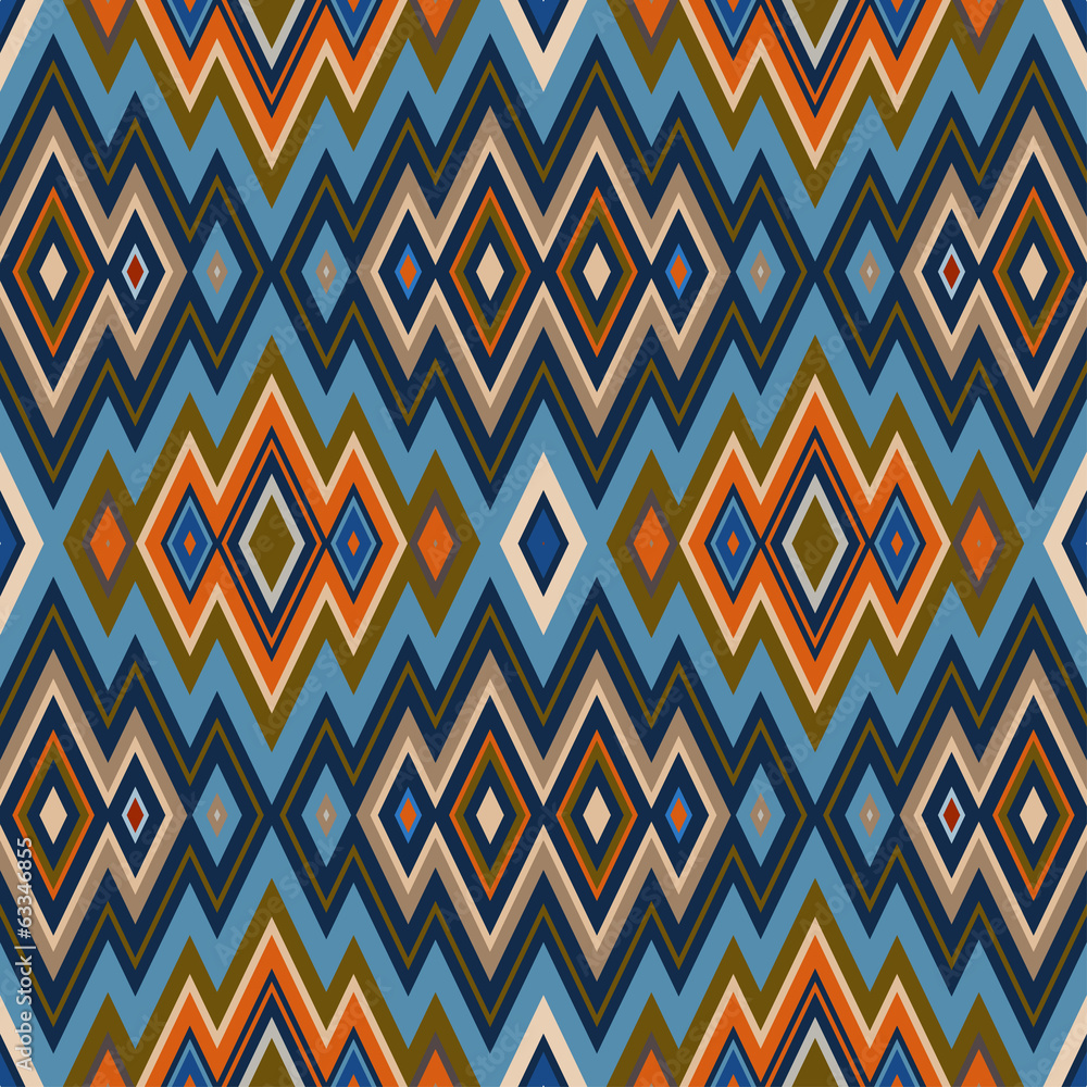 Aufkleber color abstract retro zigzag vector background