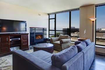 Modern apartment interior.