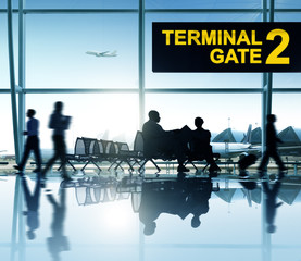 Group of People in the Airport