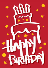 Birthday Card with Cake