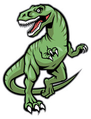 Raptor dinosaur mascot