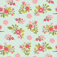 beauty seamless floral pattern