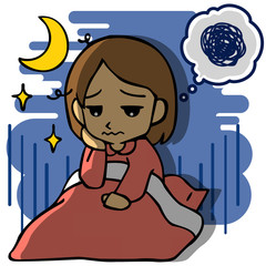 不眠に悩む