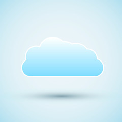 Cloud  icon. Vector illustration