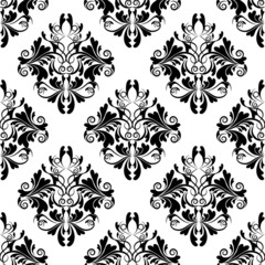vector damask wallpaper. design elements. flower backdrop