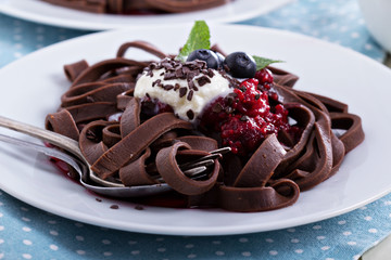 Chocolate pasta