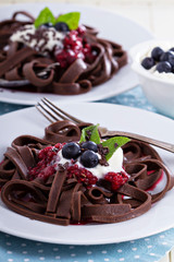 Chocolate pasta