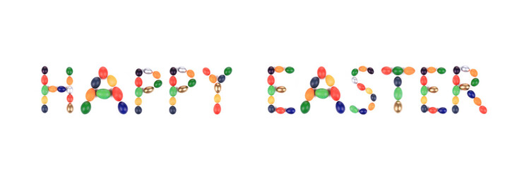 Sigh Happy Easter from eggs.