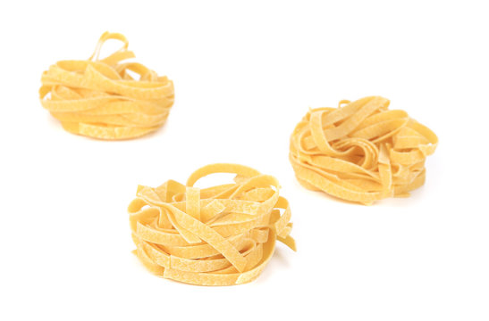 Tagliatelle paglia italian pasta.