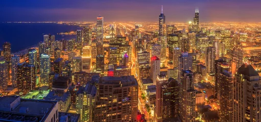Foto auf Glas Skyline von Chicago © f11photo