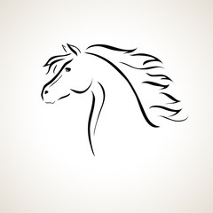 vector drawing horse