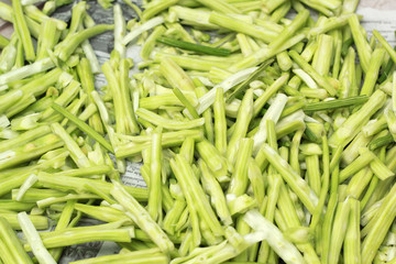 Moringa vegetable in the market