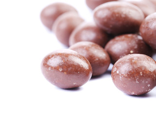 Chocolate dragees.