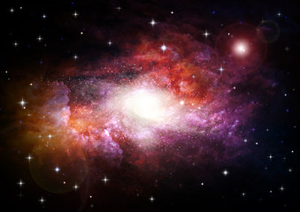 galaxy in a free space