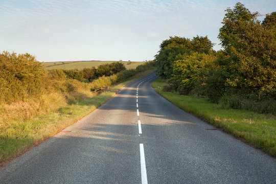 Fototapeta Welsh country road