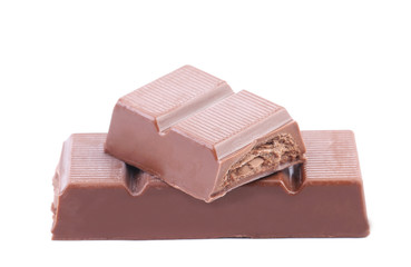Bar of chocolate with a filling