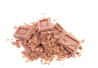 Chocolate bars and shaving