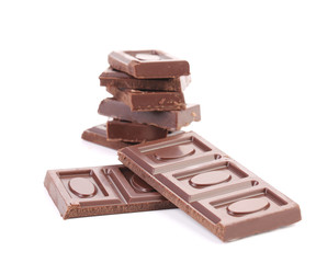 Stack of chocolate bars