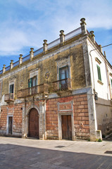 Historical palace. Ginosa. Puglia. Italy.
