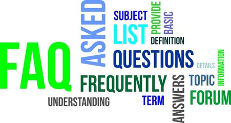 word cloud - faq