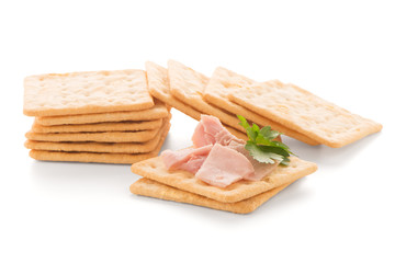 Crackers with Ham