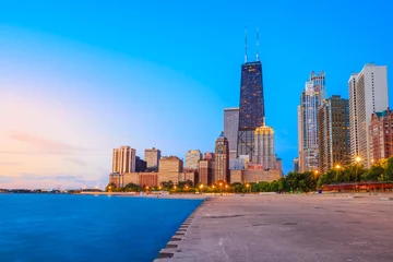 Tuinposter Chicago skyline © f11photo