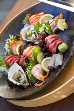 Poisson, thon, saumon, sushi, japon, cru, maki, japonais 