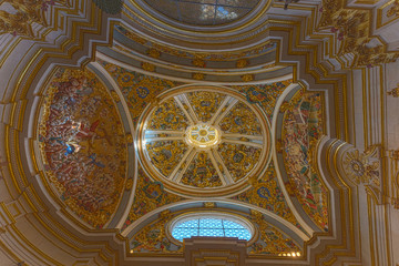 Ceiling of Burgos Cathedral, a world heritage in Spain