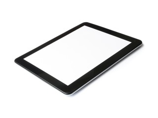 digital tablet computer isolated on white background
