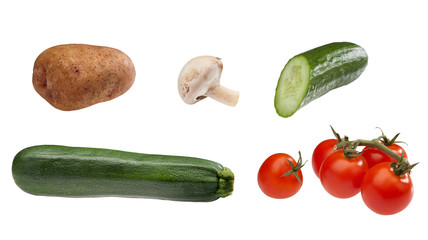 set of vegetables
