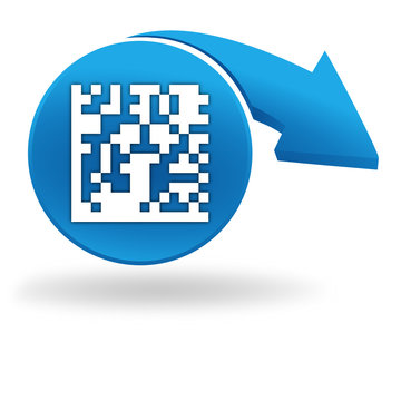 flash code sur bouton bleu
