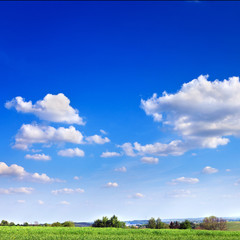  landscape of blue sky