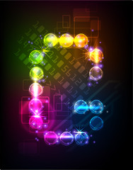 Neon alphabet, part of collection